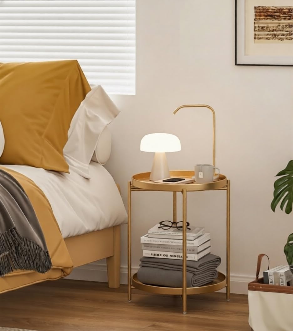 LUNARA™ Gold Accent Side Table