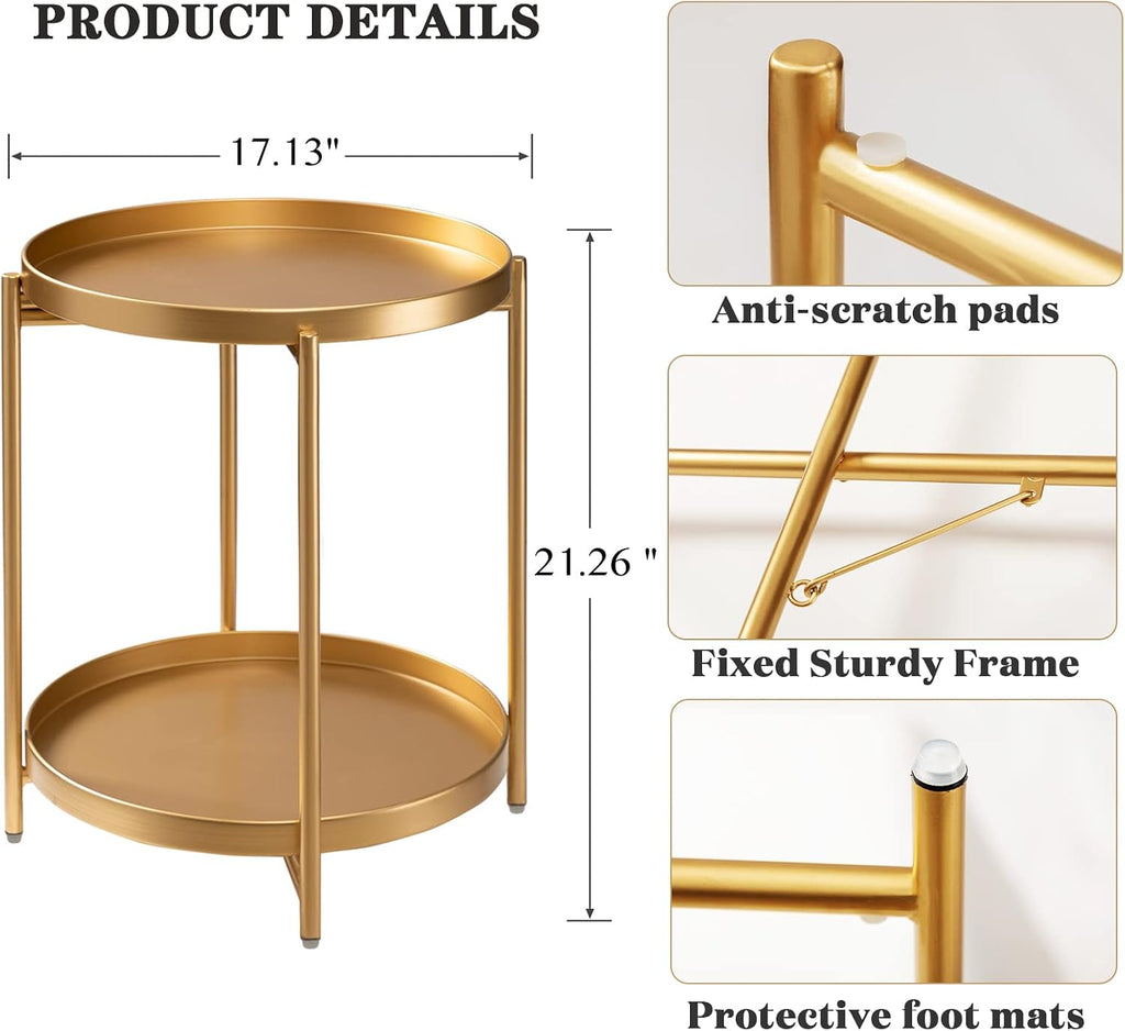 LUNARA™ Gold Accent Side Table