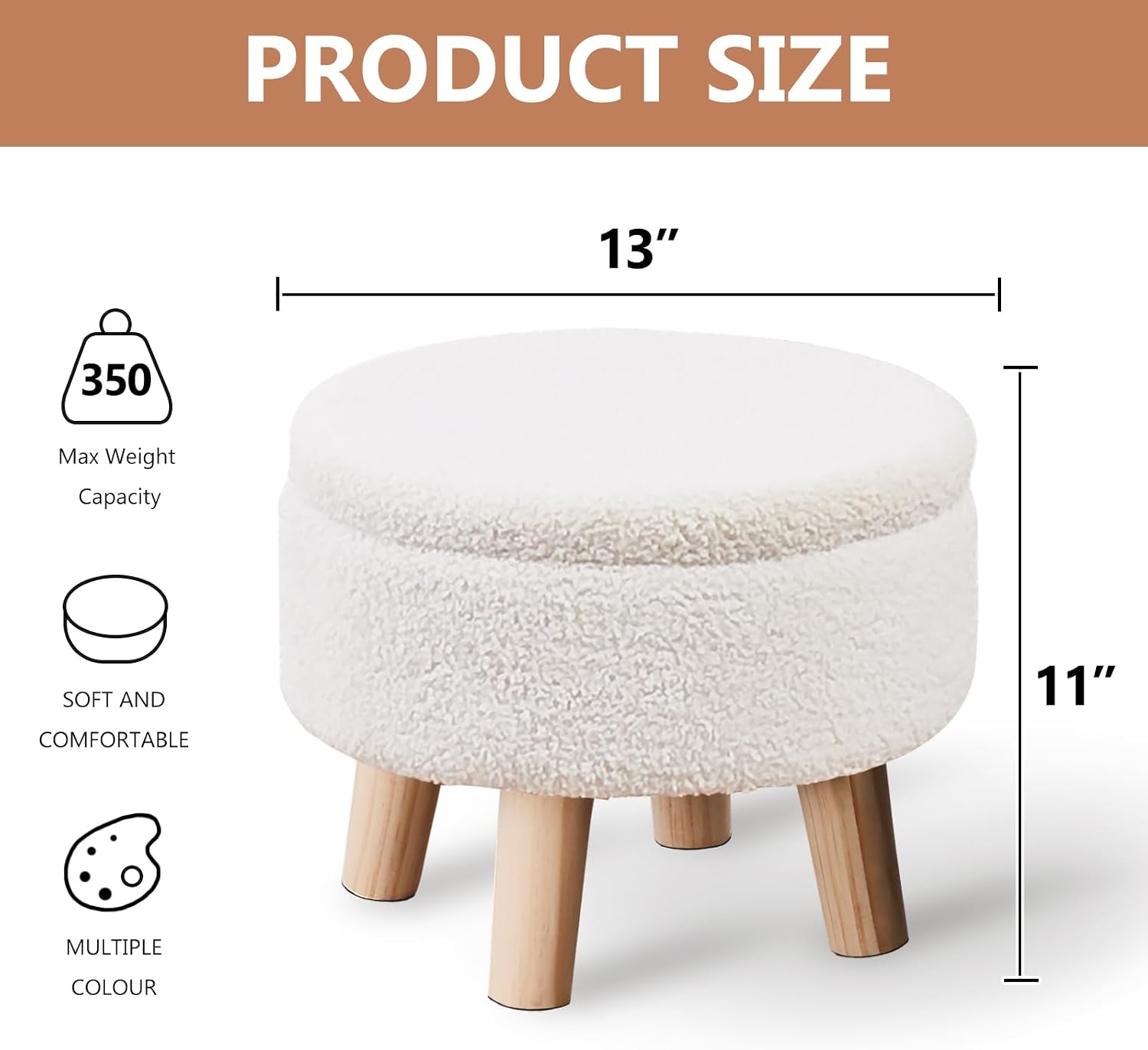 LUMORA™ Storage Ottoman