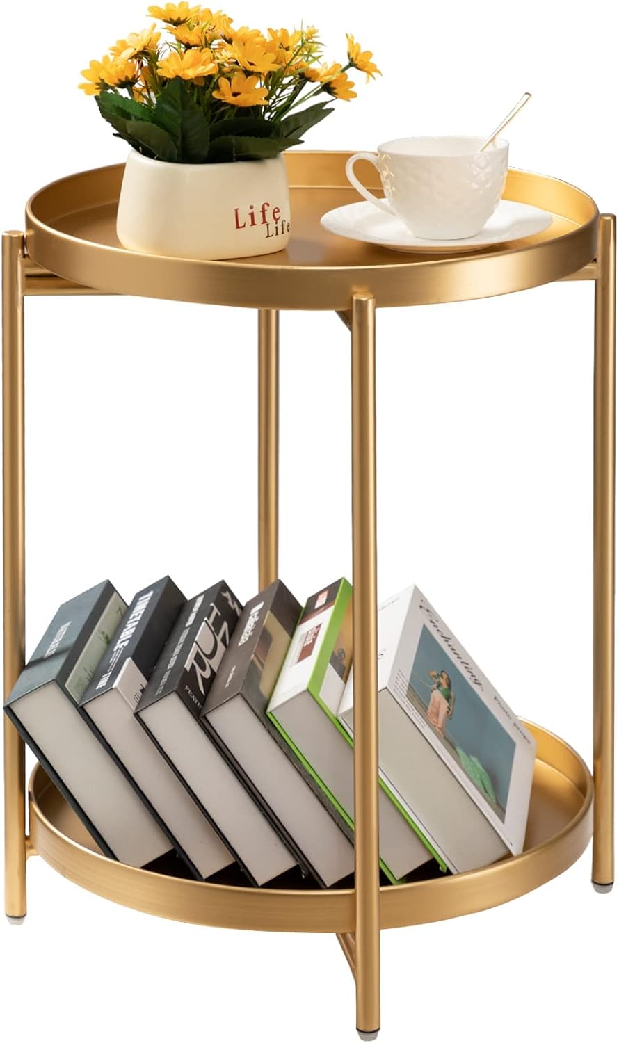 LUNARA™ Gold Accent Side Table