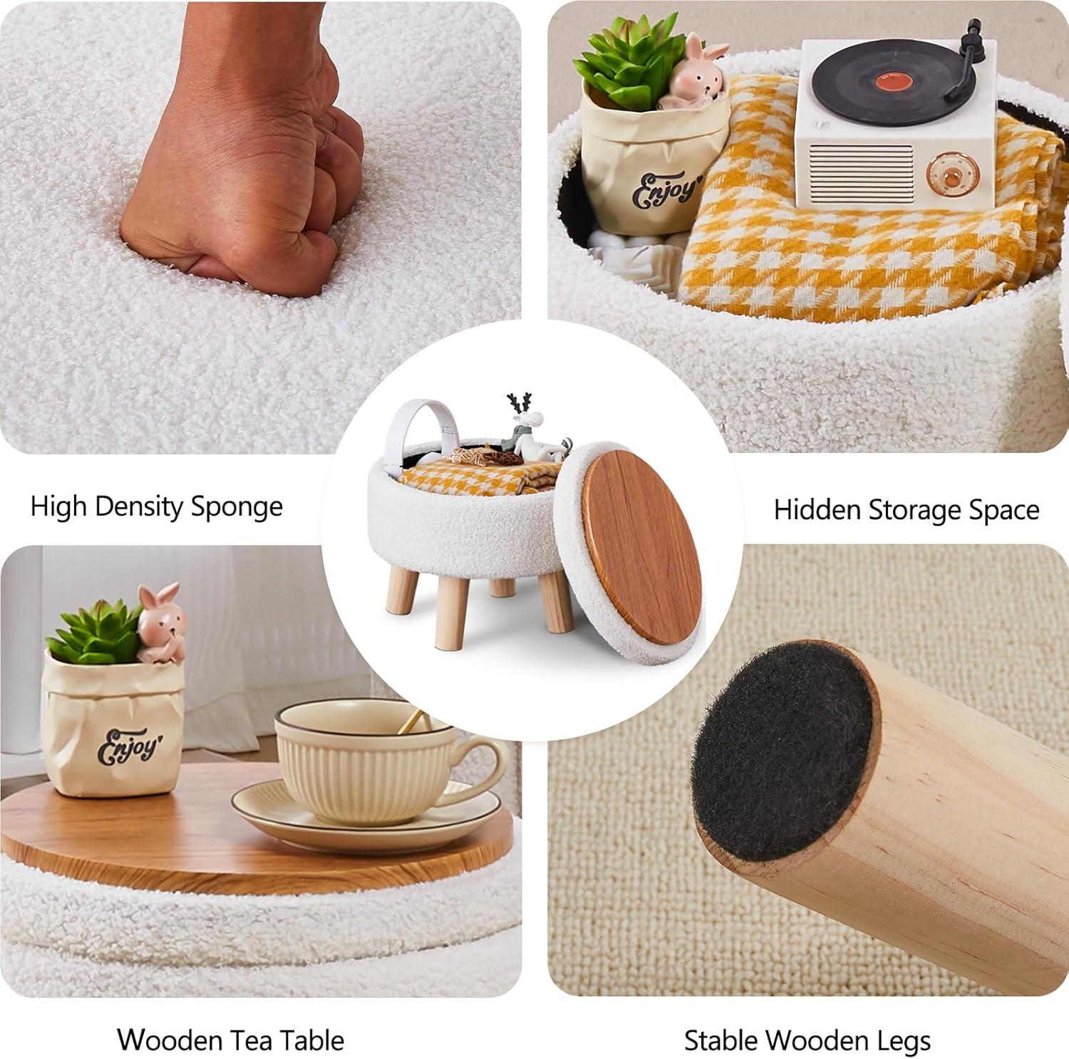 LUMORA™ Storage Ottoman