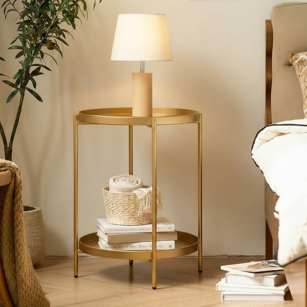 LUNARA™ Gold Accent Side Table