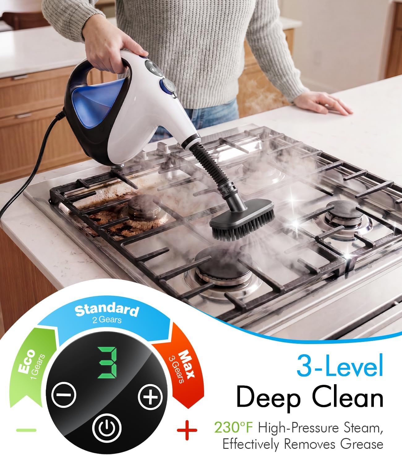 STEAMORA™ Pro Steam Cleaner