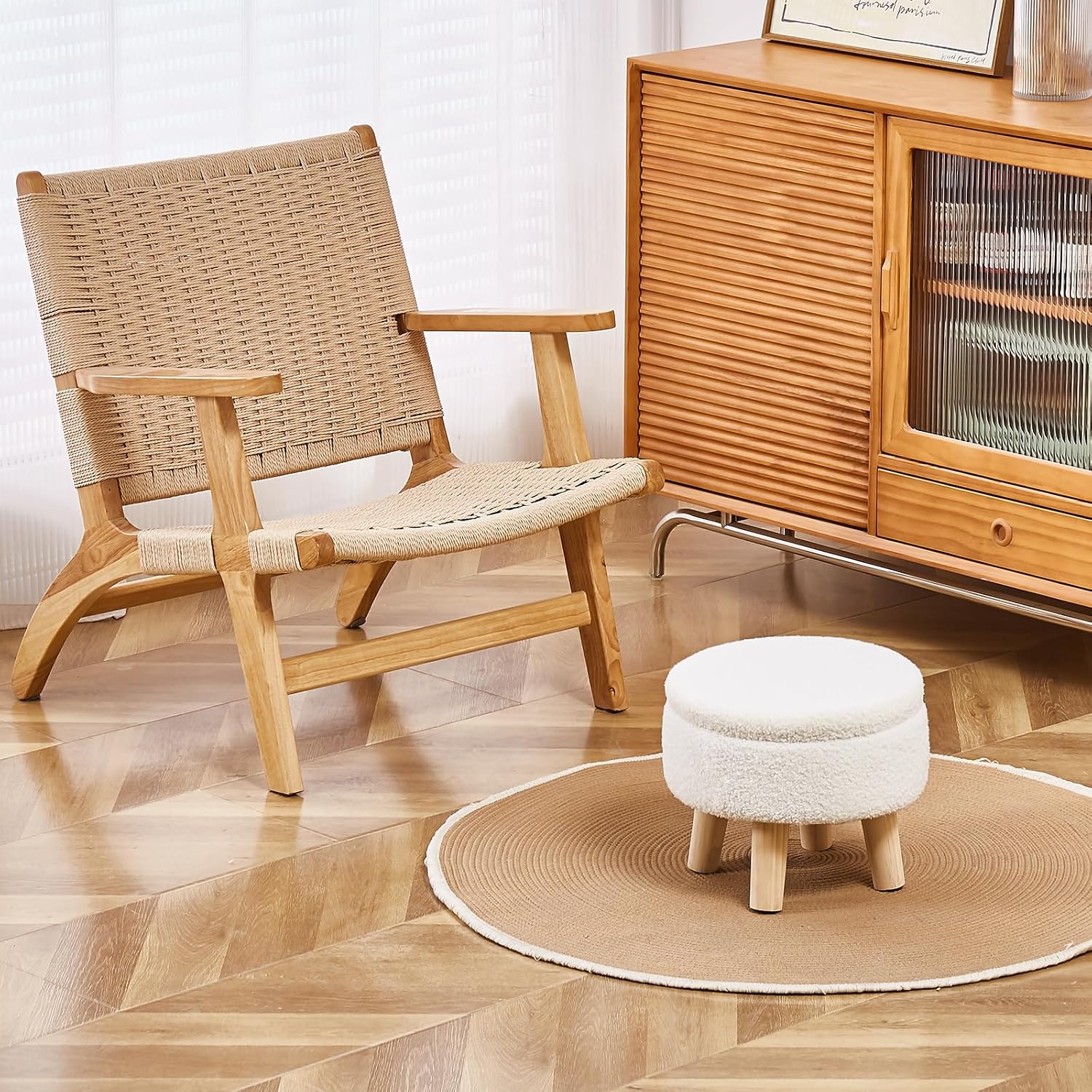 LUMORA™ Storage Ottoman